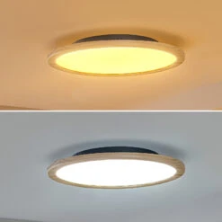 Lucande Joren LED-Deckenleuchte Rund Holz Ø 48 Cm 7 Lucande Joren LED-Deckenleuchte Rund Holz Ø 48 Cm -Lucande 10012984 3