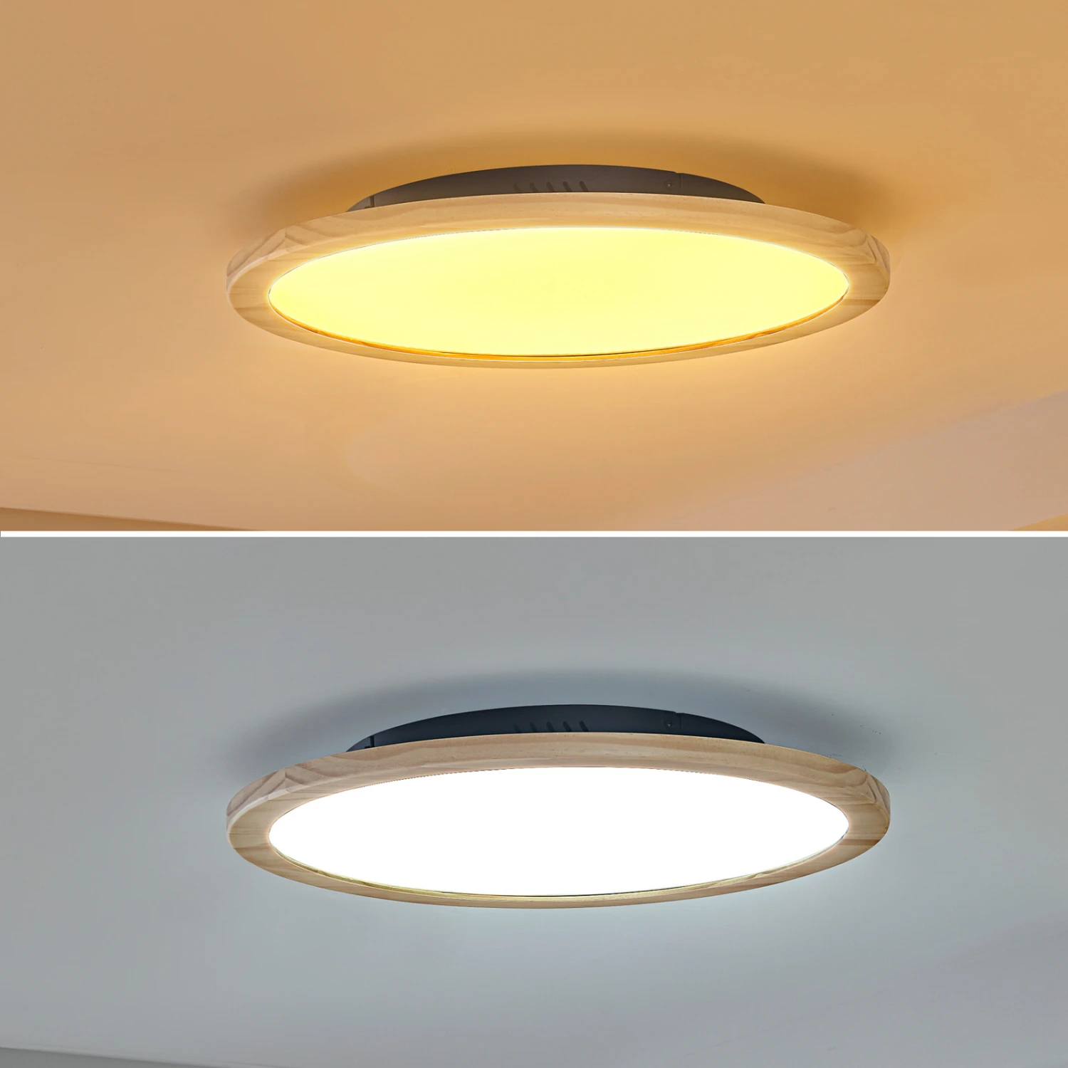 Lucande Joren LED-Deckenleuchte Rund Holz Ø 48 Cm 4 Lucande Joren LED-Deckenleuchte Rund Holz Ø 48 Cm – Bild 4