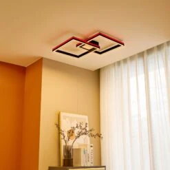 Lucande Tjado LED-Deckenlampe Quadrat 2fl 86,5 Cm