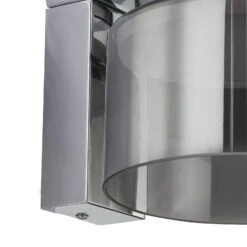 Lucande Diano Wandleuchte, Rauchgrau, Eisen, Glas -Lucande 10013680 4