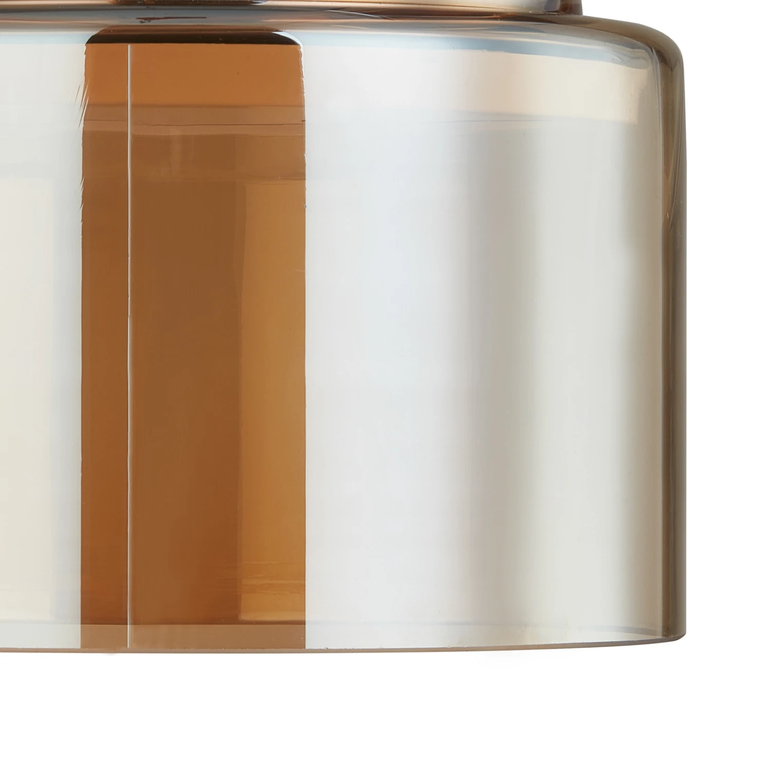 Lucande Diano Wandleuchte, Amber, Eisen, Glas 2 Lucande Diano Wandleuchte, Amber, Eisen, Glas – Bild 2