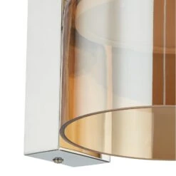 Lucande Diano Wandleuchte, Amber, Eisen, Glas 9 Lucande Diano Wandleuchte, Amber, Eisen, Glas -Lucande 10013681 4