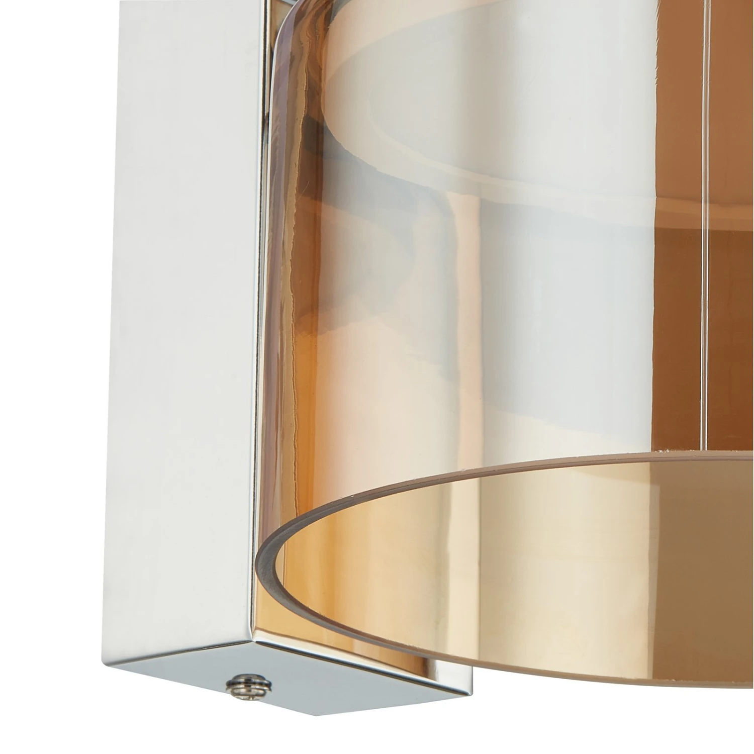 Lucande Diano Wandleuchte, Amber, Eisen, Glas 5 Lucande Diano Wandleuchte, Amber, Eisen, Glas – Bild 5