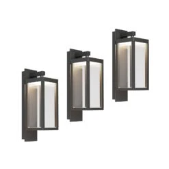 Lucande Ferdinand LED-Außenwandleuchte Im 3er-Set