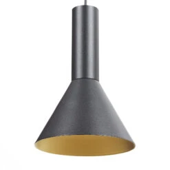 Lucande Caris Pendelleuchte Ø19cm Schwarz/gold -Lucande 3066033 3