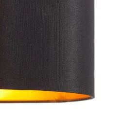 Lucande Patrik Textil-Hängeleuchte Ø30cm Schwarz 13 Lucande Patrik Textil-Hängeleuchte Ø30cm Schwarz -Lucande 3066096 4