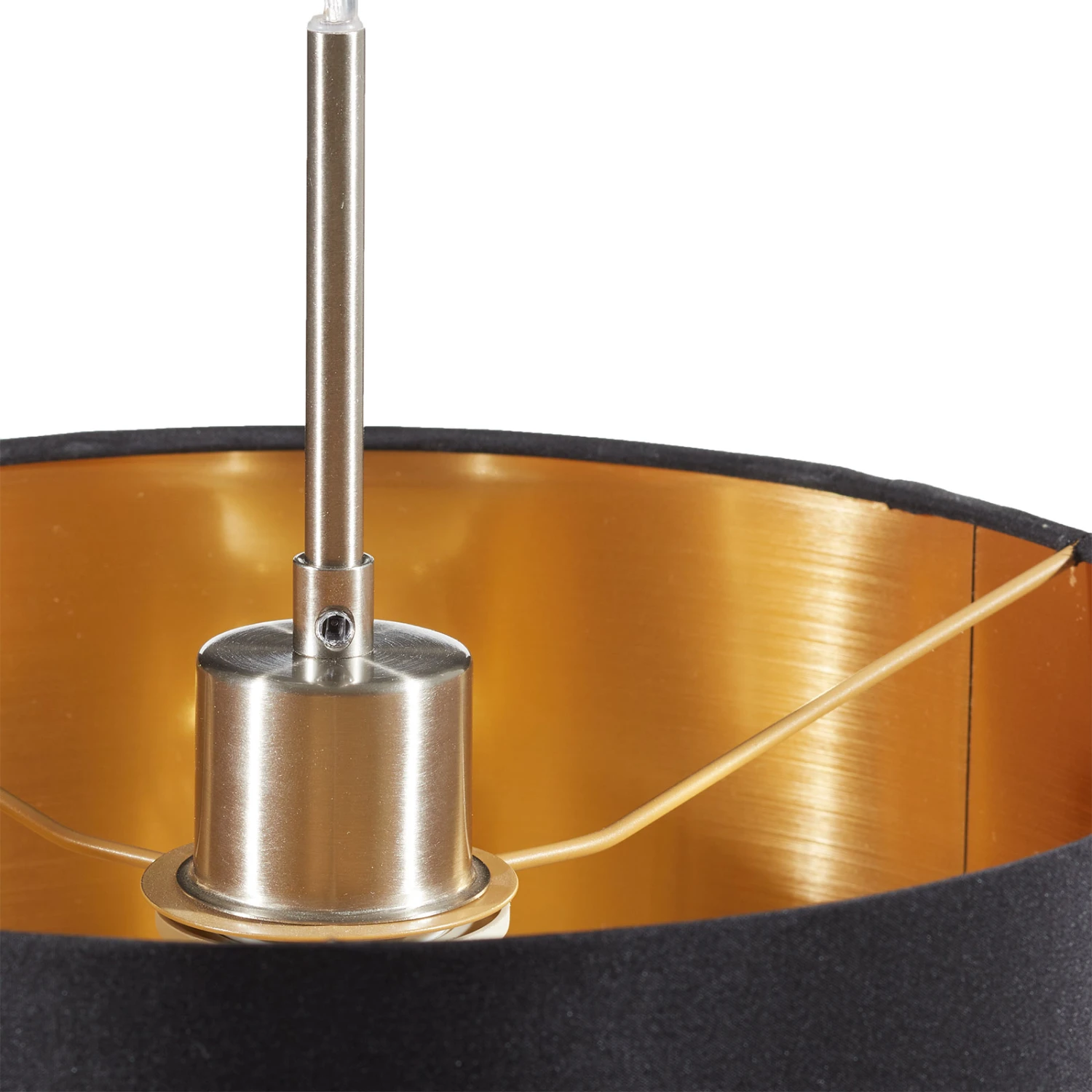 Lucande Patrik Textil-Hängeleuchte Ø30cm Schwarz 8 Lucande Patrik Textil-Hängeleuchte Ø30cm Schwarz – Bild 8