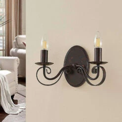 Caleb Wandleuchte Rust - Lucande -Lucande 42510965098549