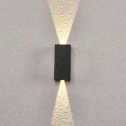 Kimian Außen Wandleuchte Dark Grey - Lucande -Lucande 42510965127314