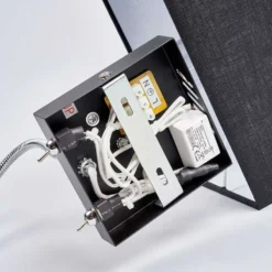 Rebekka Wandleuchte Black/Chrome - Lucande -Lucande 42510965132198