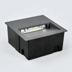 Loya Square Außen Einbauspots IP54 Dark Grey - Lucande -Lucande 42510965260733 2