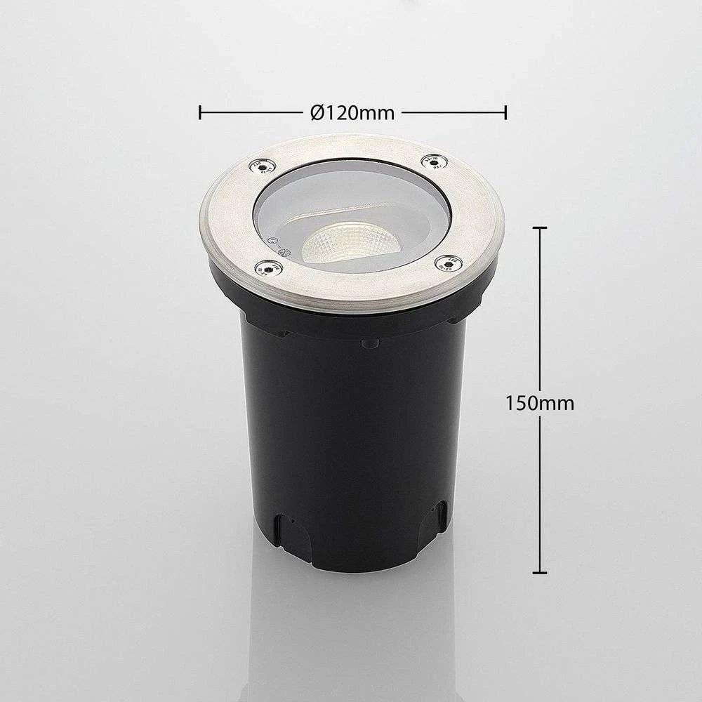 Doris Außen Erd Spot Steel - Lucande 2 Doris Außen Erd Spot Steel - Lucande – Bild 2