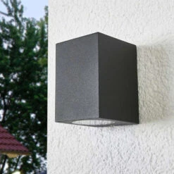 Xava Außen Wandleuchte IP65 Graphite - Lucande -Lucande 42510965388477