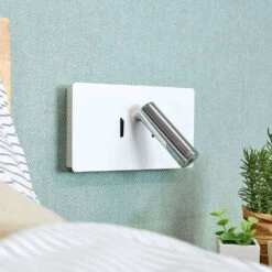 Elske Wandleuchte White/Chrome - Lucande -Lucande 42510965481054