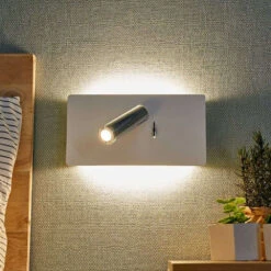 Elske Wandleuchte White/Chrome - Lucande -Lucande 42510965481055