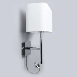 Jettka Wandleuchte White/Chrome - Lucande -Lucande 425109654834110