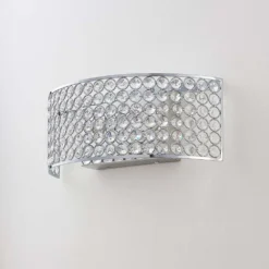 Alizee Wandleuchte Chrome/Clear - Lucande -Lucande 425109654868610