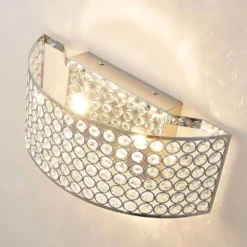 Alizee Wandleuchte Chrome/Clear - Lucande -Lucande 42510965486865