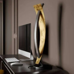 Marija Tischleuchte Black/Gold - Lucande -Lucande 42510965537103