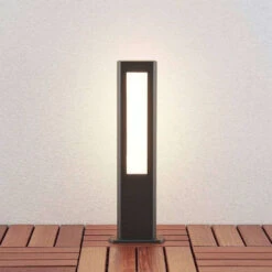 Mhairi Außen Garten Leuchte H50 Anthracite/White - Lucande -Lucande 42510965569193