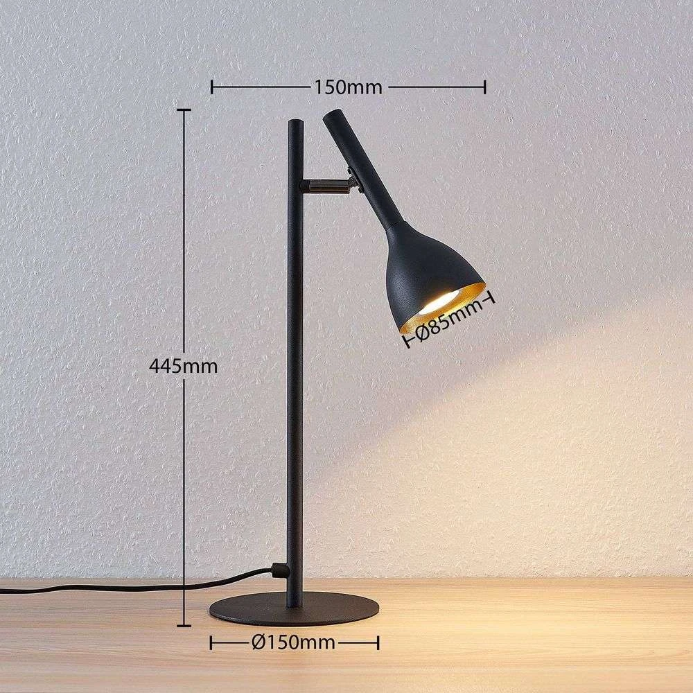 Nordwin Tischleuchte Black/Gold - Lucande 4 Nordwin Tischleuchte Black/Gold - Lucande – Bild 4