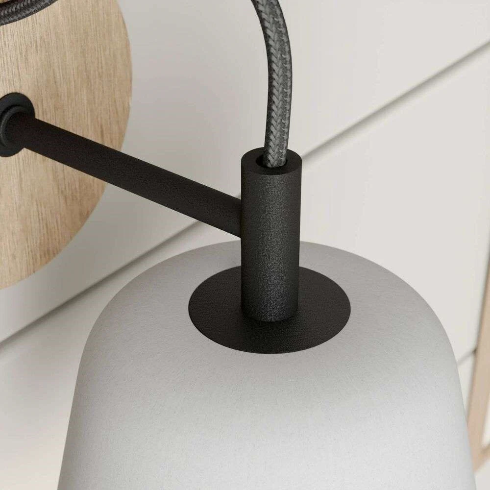 Kalinda Wandleuchte Grey/Oak - Lucande 5 Kalinda Wandleuchte Grey/Oak - Lucande – Bild 5