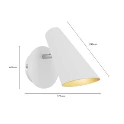 Wibke Wandleuchte White - Lucande -Lucande 4251096567465 6