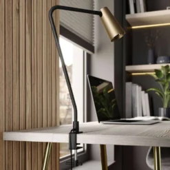 Angelina Klemmleuchte Brass/Black - Lucande -Lucande 4251096569872 4