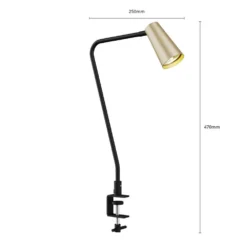 Angelina Klemmleuchte Brass/Black - Lucande -Lucande 4251096569872 7