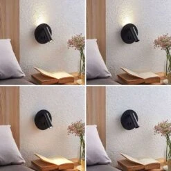 Magya LED 2 Round Wandleuchte Black - Lucande -Lucande 4251096570212 4