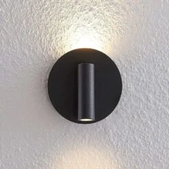 Magya LED 2 Round Wandleuchte Black - Lucande -Lucande 4251096570212 5