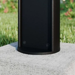 Corban Außen Garten Leuchte W/2 Steckdose Graphite - Lucande -Lucande 42510965736404