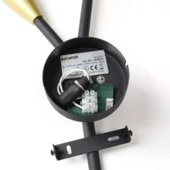 Carlea 2 Wandleuchte Black/Brass - Lucande -Lucande 4251096578454 8