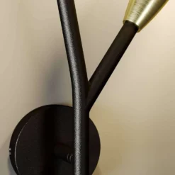 Carlea 2 Wandleuchte Black/Brass - Lucande -Lucande 4251096578454 9