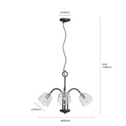 Anjita 3 Pendelleuchte Black/Brass - Lucande 14 Anjita 3 Pendelleuchte Black/Brass - Lucande -Lucande 4251096579413 7