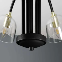 Anjita 5 Pendelleuchte Black/Brass - Lucande -Lucande 4251096579420 6