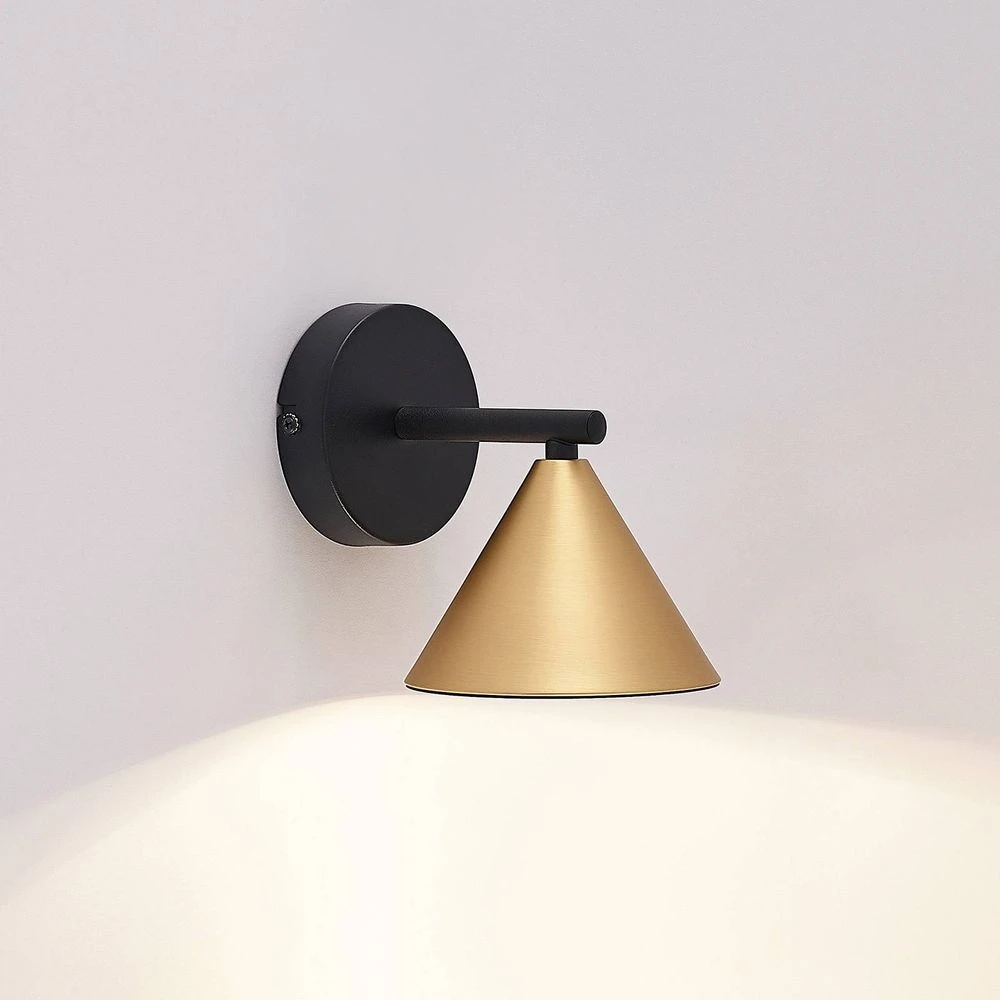 Kartio Wandleuchte Brass - Lucande 5 Kartio Wandleuchte Brass - Lucande – Bild 5