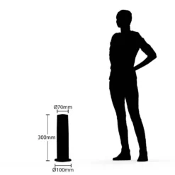 Eibo Garten Leuchte H30 Anthracite - Lucande -Lucande 4251096583137 5