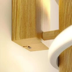 Milora LED Wandleuchte H40 Oak - Lucande -Lucande 4251096584851 4