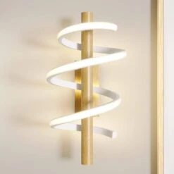 Milora LED Wandleuchte H40 Oak - Lucande -Lucande 4251096584851 8