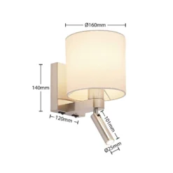 Brinja Wandleuchte White/Chrome - Lucande 10 Brinja Wandleuchte White/Chrome - Lucande -Lucande 4251096587425 4