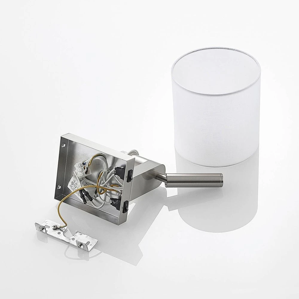 Brinja Wandleuchte White/Chrome - Lucande 6 Brinja Wandleuchte White/Chrome - Lucande – Bild 6