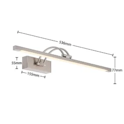 Felena LED Wandleuchte Satin Nickel - Lucande 11 Felena LED Wandleuchte Satin Nickel - Lucande -Lucande 4251096587500 5