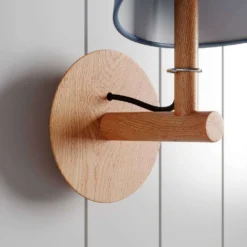 Jinda Wandleuchte Blue/Oak - Lucande -Lucande 4251096593358 4