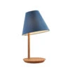 Jinda Tischleuchte Blue/Wood - Lucande