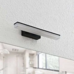 Lisana LED Wandleuchte IP44 L32 Black - Lucande -Lucande 4251096597271 4