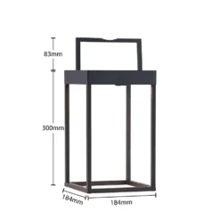 Lynzy LED Solarzelle Leuchte H38,3 Black - Lucande -Lucande 4251911700077 7