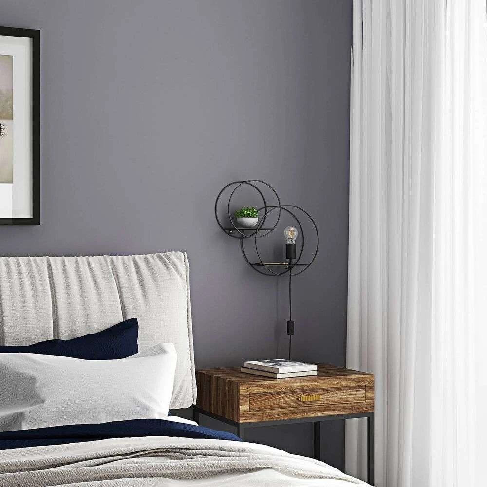 Andrik 2 Round Wandleuchte Black - Lucande 2 Andrik 2 Round Wandleuchte Black - Lucande – Bild 2