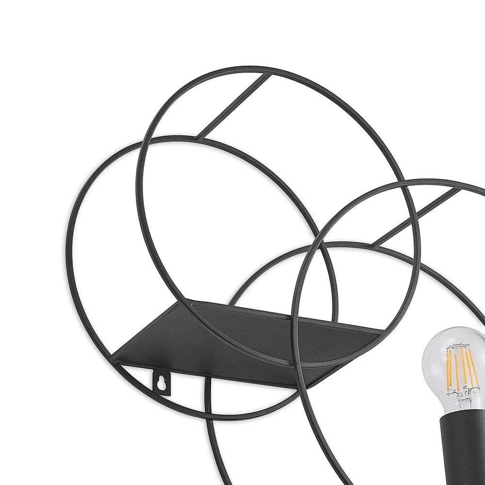 Andrik 2 Round Wandleuchte Black - Lucande 5 Andrik 2 Round Wandleuchte Black - Lucande – Bild 5