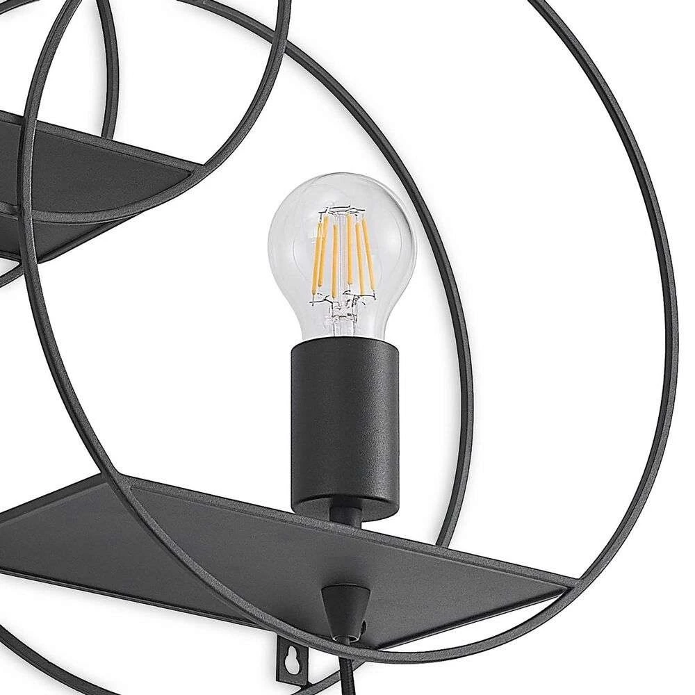 Andrik 2 Round Wandleuchte Black - Lucande 6 Andrik 2 Round Wandleuchte Black - Lucande – Bild 6